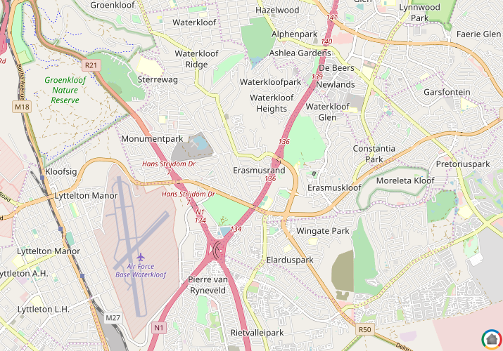 Map location of Erasmusrand
